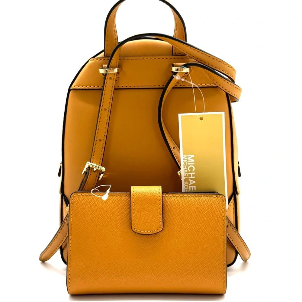 Michael Kors Jaycee Extra-Small Signature Logo Backpack & Matching Bifold Wallet